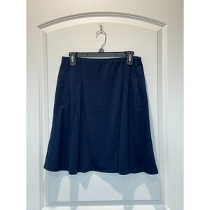 Modcloth Navy A-Line Pull on Skirt Pockets Size Medium